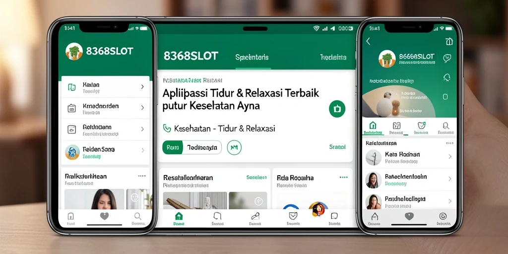 Antarmuka intuitif 8368SLOT untuk relaksasi dan tidur yang berkualitas.