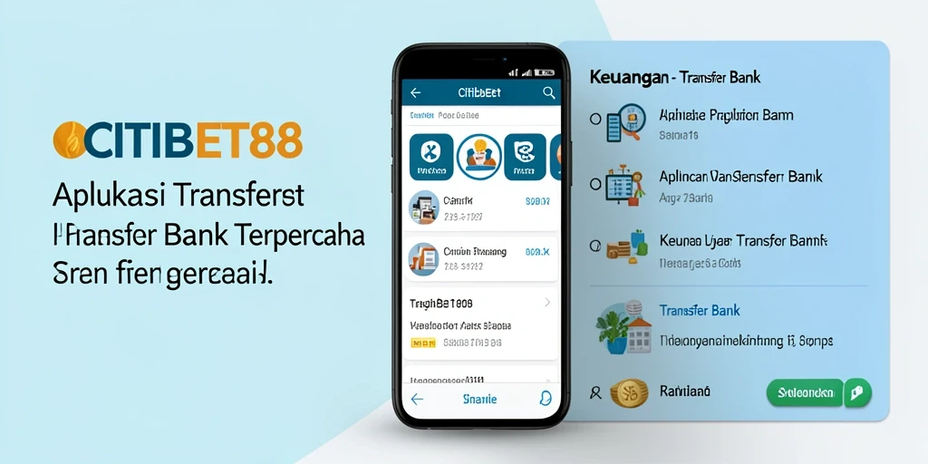Antarmuka pengguna CITIBET88 yang sederhana dan efisien untuk transfer bank.