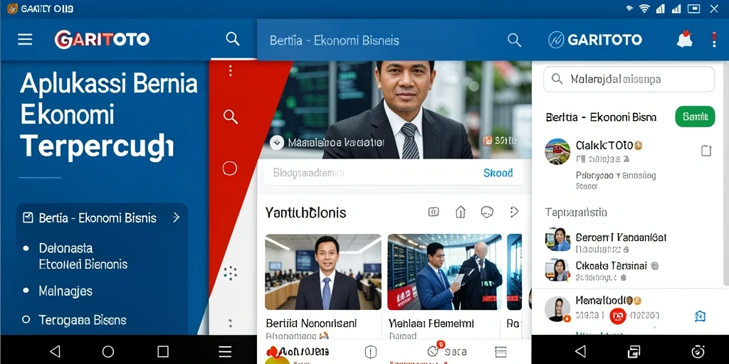 Tampilan antarmuka aplikasi GARITOTO yang menarik dan informatif.