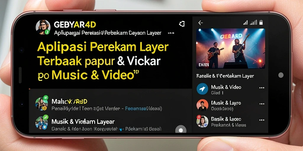 Antarmuka GEBYAR4D yang intuitif untuk perekaman layar.