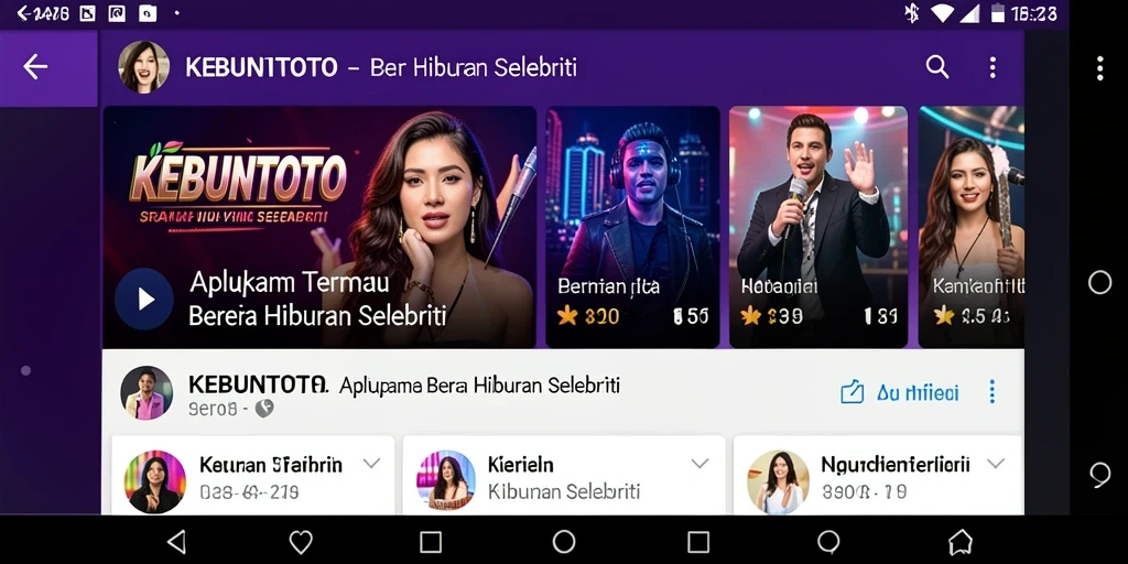 Tampilan antarmuka KEBUNTOTO yang modern dan menarik.