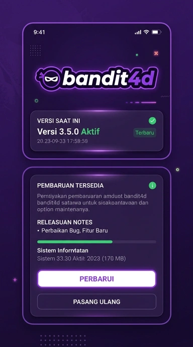 Riwayat Versi Terbaru bandit4d untuk Android
